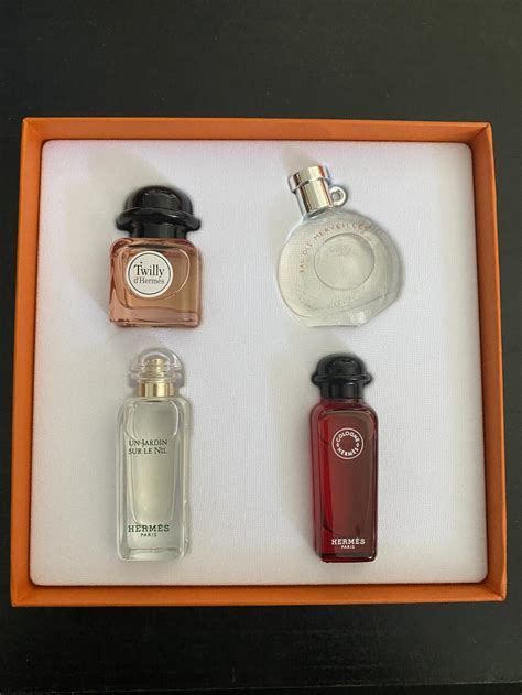 coffret miniature parfum hermes|hermes replica coffret mini set.